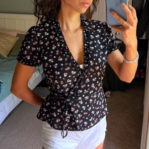 Altar’d State floral wrap top